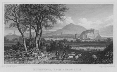 Edinburgh, z Craigleith (rytina) od Thomas Hosmer Shepherd