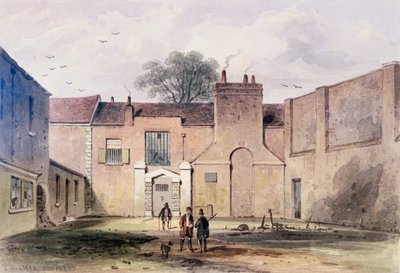 Vchod do věznice Tothill Fields, 1850 od Thomas Hosmer Shepherd