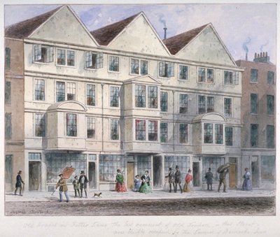 Fetter Lane, City of London, 1855 od Thomas Hosmer Shepherd