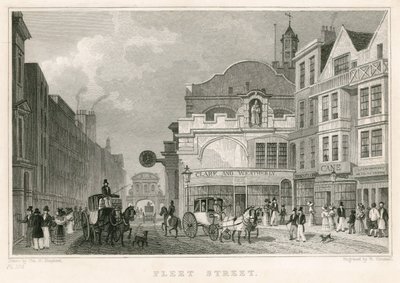 Fleet Street, Londýn od Thomas Hosmer Shepherd