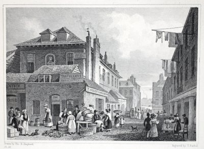Hungerford Market, Strand, z hospody "London and it