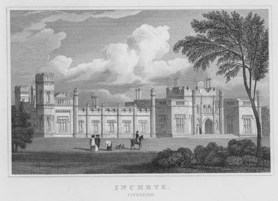 Inchrye, Fifeshire (rytina) od Thomas Hosmer Shepherd