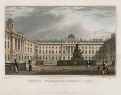 Vnitřní kvadrant, Somerset House od Thomas Hosmer Shepherd