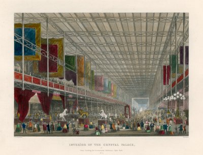 Interiér Křišťálového paláce, aneb, Velká budova pro mezinárodní výstavu, Hyde Park od Thomas Hosmer Shepherd
