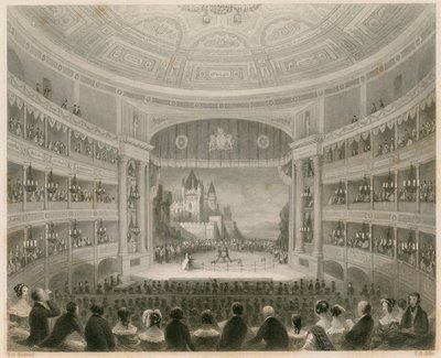 Vnitřní pohled na Drury Lane Theatre, Londýn od Thomas Hosmer Shepherd