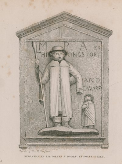 King Charles 1. Porter a trpaslík od Thomas Hosmer Shepherd