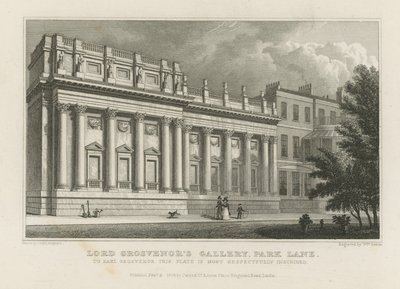Lord Grosvenors Gallery na Park Lane od Thomas Hosmer Shepherd