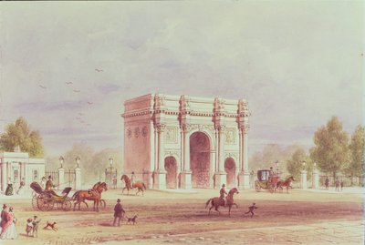 Mramorový oblouk, kolem roku 1851 od Thomas Hosmer Shepherd