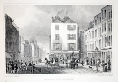 Middle Row, Holborn, z hospody 