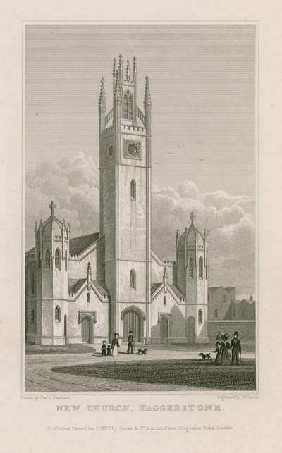 Nový kostel, Haggerston od Thomas Hosmer Shepherd