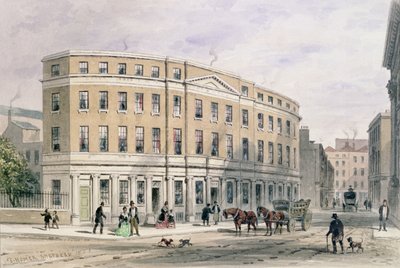 Nové domy u vchodu do ulice Gresham, 1851 od Thomas Hosmer Shepherd