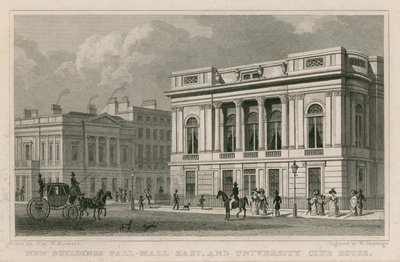 Nové budovy Pall Mall East a University Club House od Thomas Hosmer Shepherd