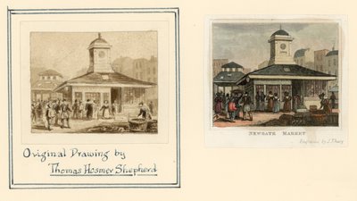 Newgate Market od Thomas Hosmer Shepherd