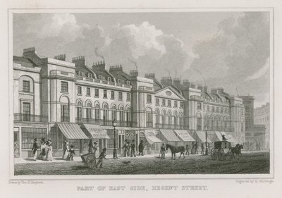Část východní strany Regent Street v Londýně od Thomas Hosmer Shepherd