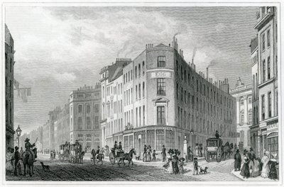 Piccadilly, z Coventry Street, 1830 od Thomas Hosmer Shepherd
