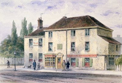 Pied Bull Public House, 1848 (wc na papíře) od Thomas Hosmer Shepherd