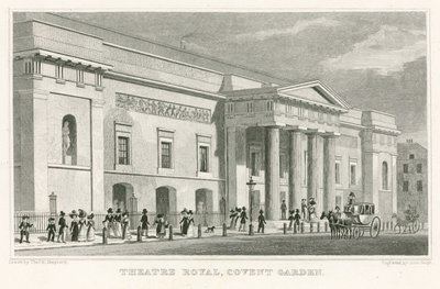 Královské divadlo, Covent Garden; od Thomas Hosmer Shepherd