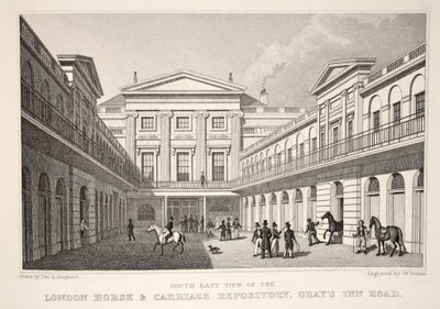 S.E. Pohled na London Horse and Carriage Repository, Gray