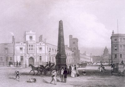 Škola pro chudé slepce a Betlémská nemocnice, c1851-55. od Thomas Hosmer Shepherd