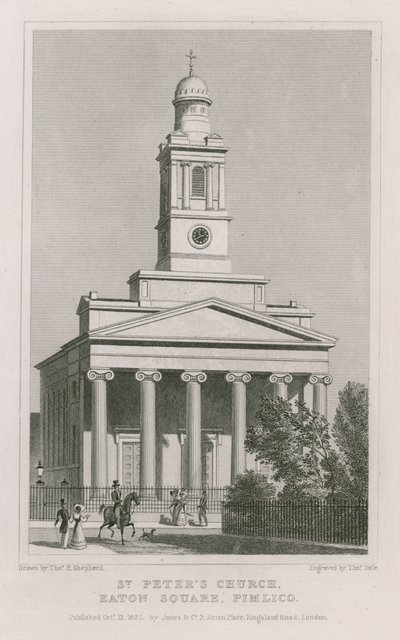 Kostel svatého Petra, Eaton Square, Pimlico od Thomas Hosmer Shepherd