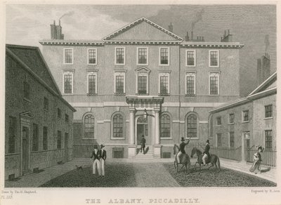 Albany, Piccadilly, Londýn od Thomas Hosmer Shepherd