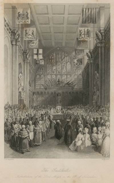 Guildhall: Instalace lorda starosty 8. listopadu od Thomas Hosmer Shepherd