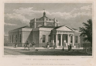 Guildhall, Westminster, Londýn od Thomas Hosmer Shepherd