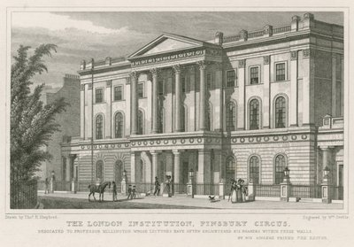 Londýnská instituce, Finsbury Circus od Thomas Hosmer Shepherd