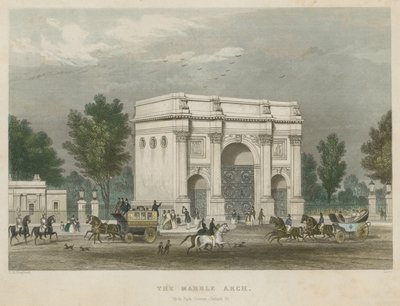 Mramorový oblouk, Hyde Park Corner, Londýn od Thomas Hosmer Shepherd