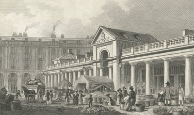 Společnost N.W. fasáda nového trhu Covent Garden, 1827-30 od Thomas Hosmer Shepherd