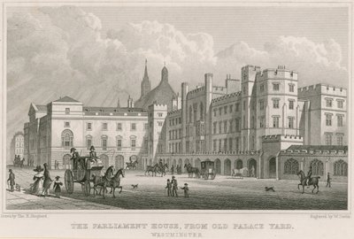 Budova parlamentu z Old Palace Yard, Westminster, Londýn od Thomas Hosmer Shepherd