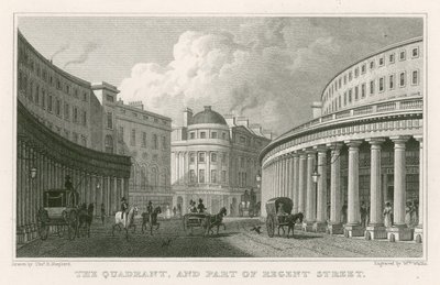 Kvadrant a část Regent Street v Londýně od Thomas Hosmer Shepherd