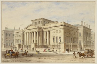 The Royal Manchester Institution, c.1836 (akvarel na papíře) od Thomas Hosmer Shepherd