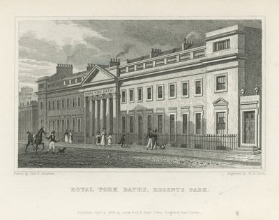 The Royal York Baths na York Terrace od Thomas Hosmer Shepherd