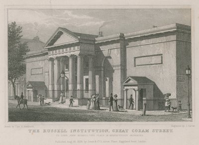 The Russell Institution, Great Coram Street, Londýn od Thomas Hosmer Shepherd