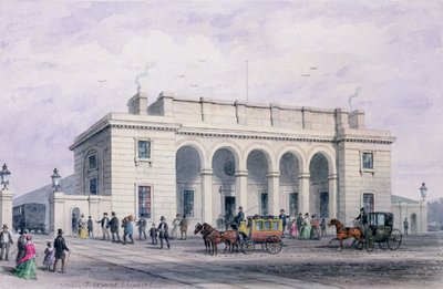 Jihozápadní nádraží v Nine Elms Vauxhall, 1856 od Thomas Hosmer Shepherd
