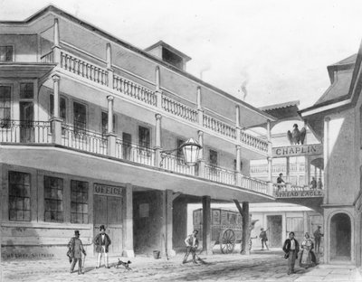 The Spread Eagle Gracechurch Street (akvarel) od Thomas Hosmer Shepherd