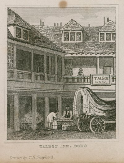 Hostinec The Tabard Inn, Southwark od Thomas Hosmer Shepherd