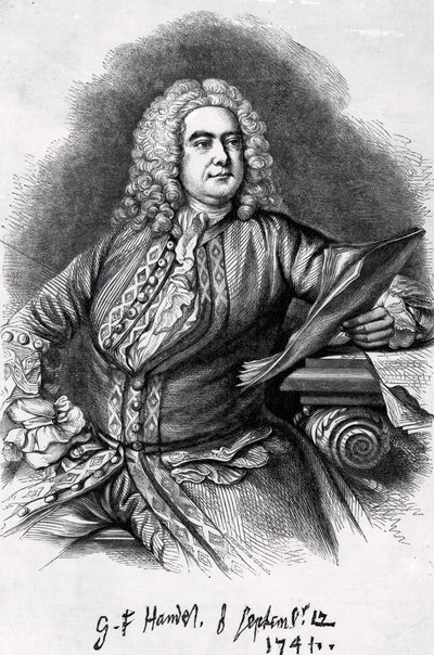 George Frederick Handel, 1749 (mezzotinta) od Thomas Hudson