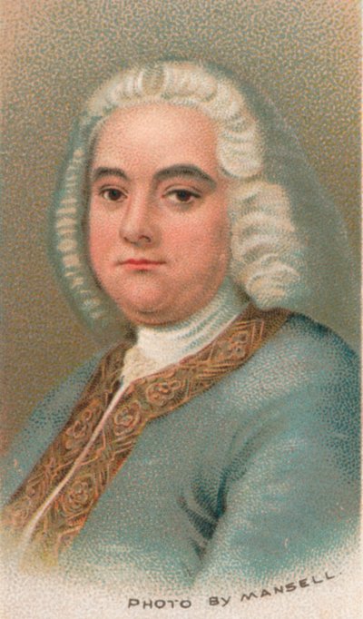 George Frideric Handel 1685-1759, britský skladatel německého původu, 1911 od Thomas Hudson