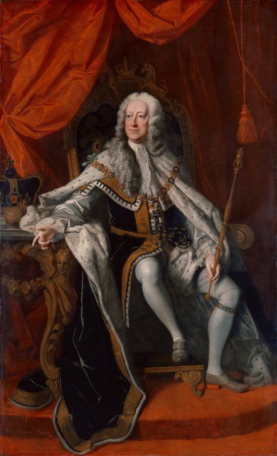 Král Jiří II. od Thomas Hudson