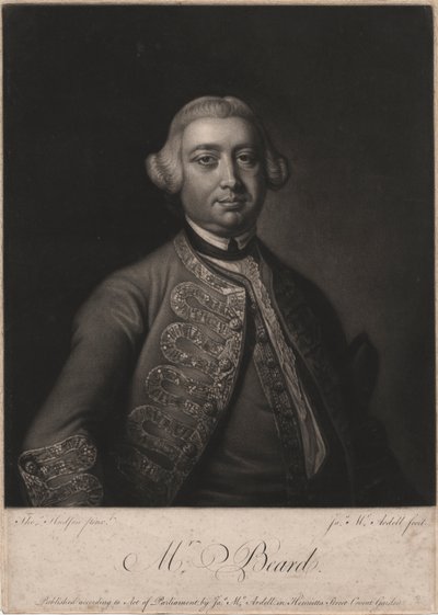 Pan Beard, vyryl James McArdell (asi 1729-65), 1764 (mezzotinta) od Thomas Hudson