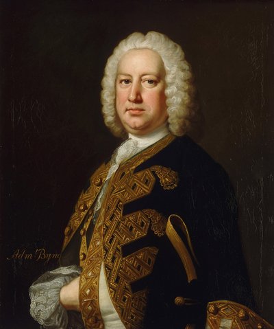 Portrét admirála Johna Bynga od Thomas Hudson
