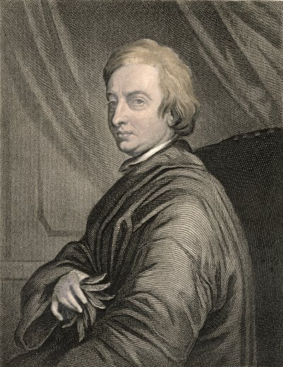 Portrét Johna Drydena (1631-1700) vyrytý Charlesem Edwardem Wagstaffem (nar. 1808) hospoda. od Williama Mackenzieho od Thomas Hudson