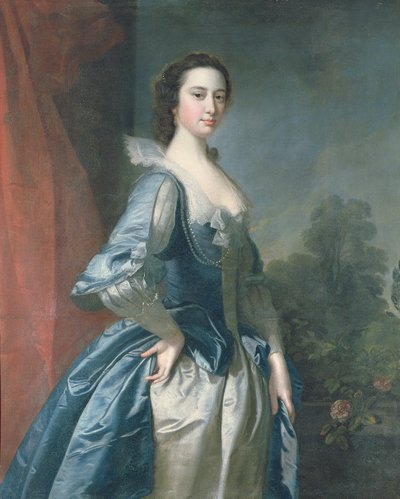 Portrét dámy od Thomas Hudson