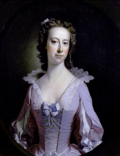 Portrét dámy od Thomas Hudson