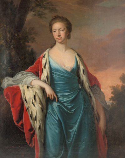 Princezna Mary Velké Británie 1723-1772, Landgravine of Hesse-Kassel, 50. léta 18. století. od Thomas Hudson