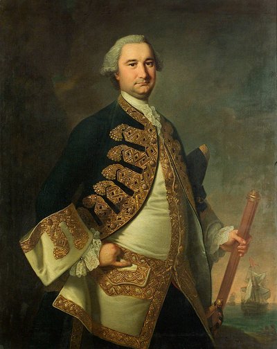 Kontradmirál Richard Tyrrell (1716/7-1766) od Thomas Hudson