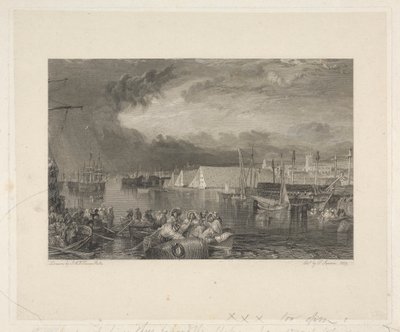 Devonport a loděnice, Devonshire od Thomas Jeavons