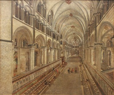 Kvádr katedrály v Canterbury, pohled na východ od Thomas Johnson